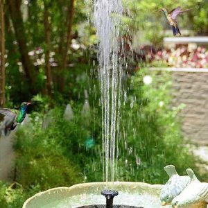 13/16/18 cm Galleggiante solare Fontana per vasca da bagno per uccelli da giardino Fontana multifunzione per piscina con