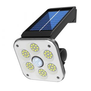 54 SMD LED Lampada solare a induzione umana Lampada da parete girevole per lampione stradale