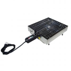 Bistecchiera elettrica LUSSO con bordo e resistenza 29x48x11 cm -1900W 220V