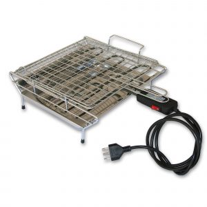 Bistecchiera elettrica con resistenza e piedini in gomma 40x48x13cm -2000W 220V