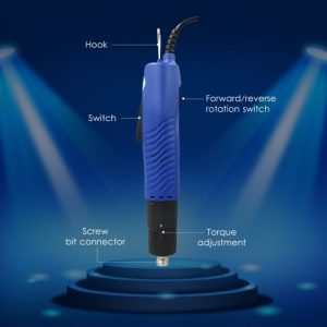 Cacciavite elettrico CA 110 V Cacciavite elettrico con filo a mano Cacciavite dinamometrico regolabile Strumento di riparazione diametro vite 1/4 di pollice