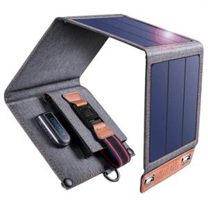Choetech pannello solare pieghevole - USB, 14W - Nero