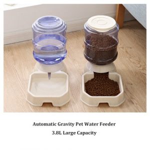 Distributore automatico di acqua per animali domestici 3.8L Gravity Dog Cat Water Dispenser Ciotola per animali domestici di alimentazione automatica dell'acqua per cani di piccola taglia