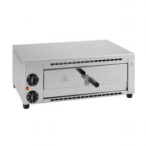 Forno Pizza a cassetto in acciaio 52x38xh22 cm permette di scaldare e cuocere in pochi minuti pizze anche congelate