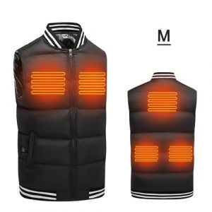 Gilet riscaldato USB elettrico Gilet invernale caldo Uomo Donna Cappotto termico Giacca per moto Viaggio Sci Escursionismo Campeggio
