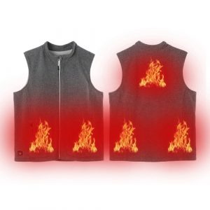 Gilet riscaldato unisex Ricarica USB Gilet caldo elettrico Giacca riscaldata lavabile per la caccia in moto all'aperto
