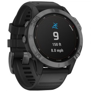 Orologio GPS Garmin Fenix 6 Pro Solar - Slate Grey with Black Band, Slate Grey with Black Band