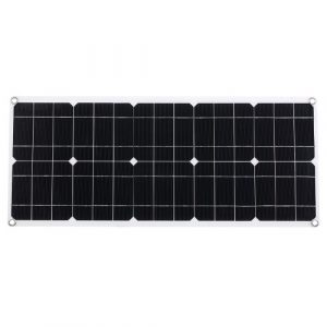 Pannello solare con 2 kit caricabatteria per auto con interfaccia USB (per dispositivi da 100 W)