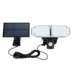 100 LED tipo split luce solare sensore di movimento PIR lampada da parete per esterni controllo dell'illuminazione sensibile