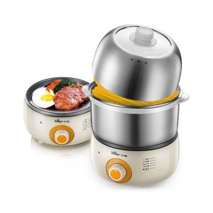 Bear ZDQ-B14J1 Bollitore per uova multifunzione in acciaio inossidabile Cucina da 360 W Fornello per uova elettrico Cuoc