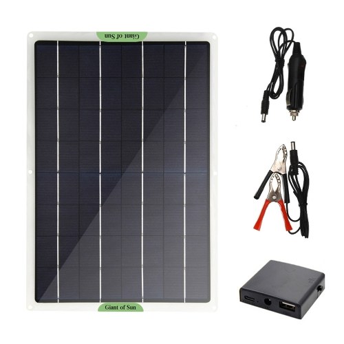 Caricabatterie solare monocristallino portatile Pannelli solari Sunshine  Power per dispositivi di ricarica USB doppi da viaggio e da casa -…