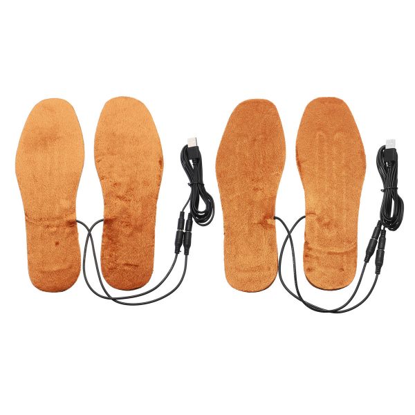 Coppia Electirc USB Soletta per scarpetta riscaldante ricaricabile Scaldapiedi elettrico