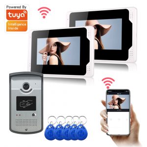 Ennio 701MEID12 Tuya APP remoto Sblocca Visual Intercom 7 Pollici 1080P Monitor Wifi Video Campanello Porta serratura Ci