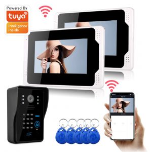 Ennio 701MJIDS12 Tuya APP remoto Sblocca Visual Intercom 7 Pollici 1080P Monitor Wifi Video Campanello Porta serratura C