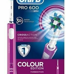 Oral-B(R) Pro 600 Cross Action Spazzolino Elettrico - Colore Viola