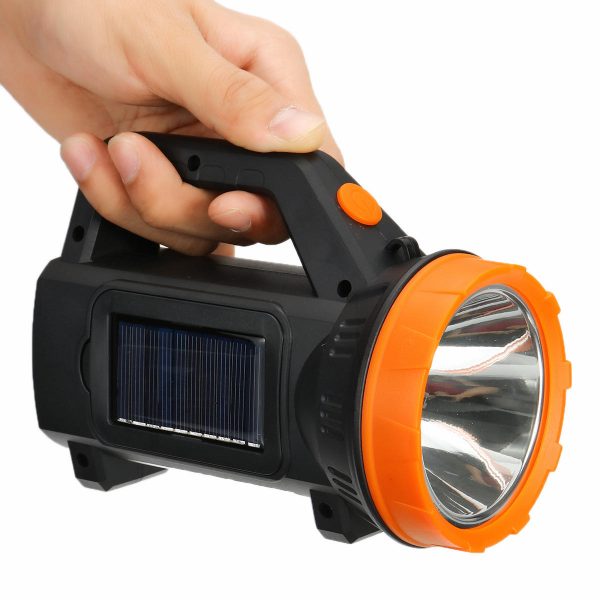1200LM 200m a lungo raggio solare Torcia a induzione con luce abbagliante ricaricabile LED Fari a lungo raggio ricaricab
