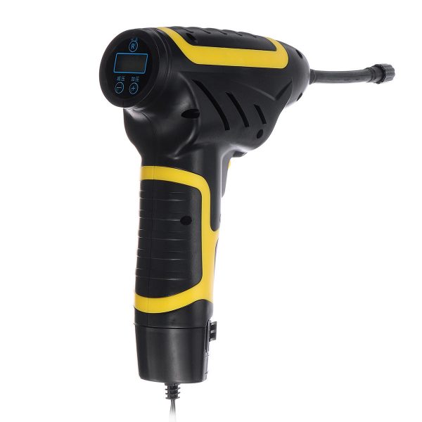 12V 120W 35L / min 150PSI Gonfiatore di pneumatici digitale Compressore pompa daria elettrica LED Moto portatile pe