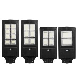 140/160/324 / 392LED solare Lampione stradale a LED alimentato PIR Sensore di movimento a parete lampada + remoto