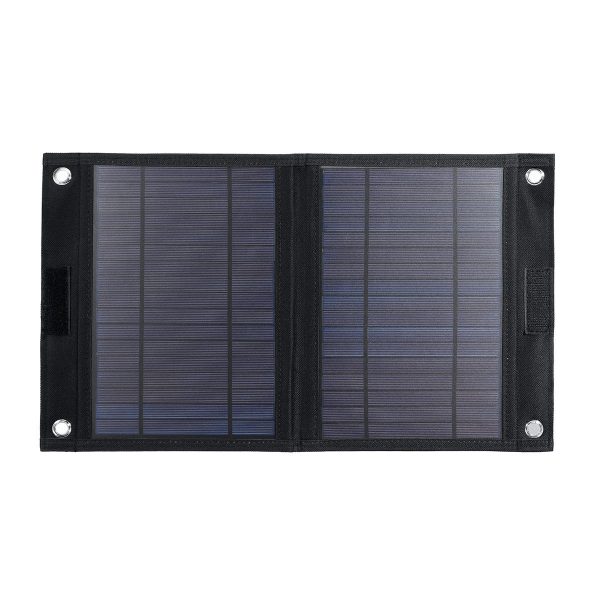 25W Sun-Power pieghevole solare Pannello policristallino Batteria Caricabatteria per auto 18V / 5V doppia uscita USB
