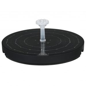 3.8W 1800/2200mAh Diametro 190mm solare Fontana Ugello trasparente Colorful Fontana dacqua leggera per respirazione