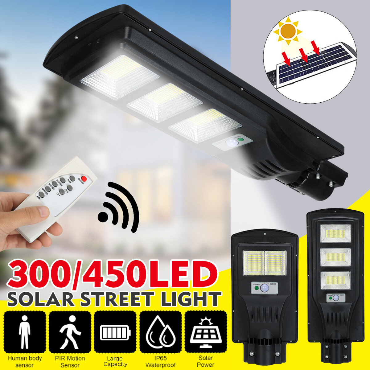 Sensore Solare Lampada Muro Motion sensore sicurezza SOLAR POWER Lampada Muro 