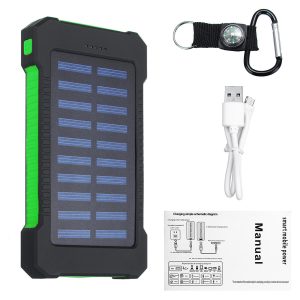 4000mah Intelligent solare Panel Charger solare Power Bank LED 2 Caricabatterie USB Batteria impermeabile