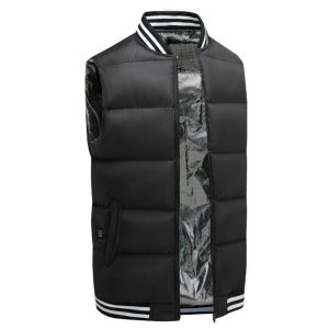 45 ℃ Uomo Donna Cinque zone USB Riscaldamento elettrico Gilet Giacca riscaldata Scaldino invernale Smart Temperatura cos