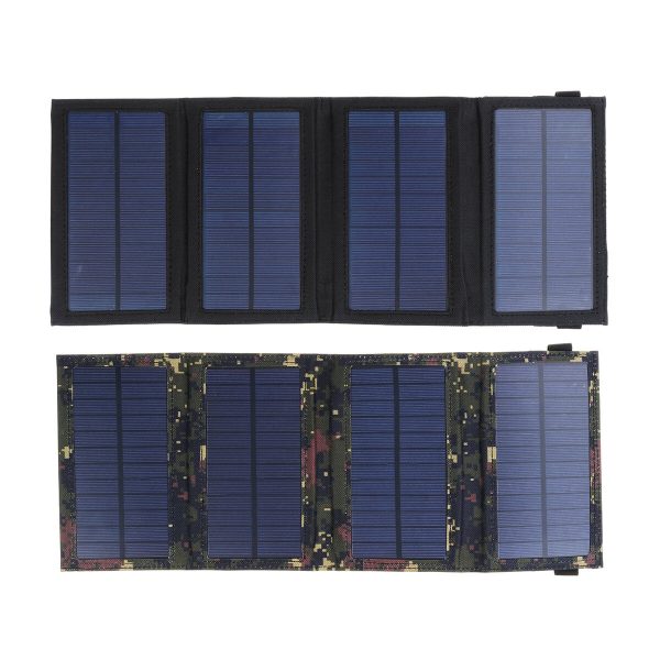 5.5 V 9.6 W solare Caricatore solare Caricatore da pannello Impermeabile pieghevole Porta USB doppio solare Caricabatter