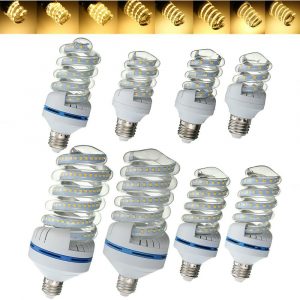 5W-30w LED ultra risparmio bianca calda ac86-245v lampadina energia luminosa E27 spirale stile