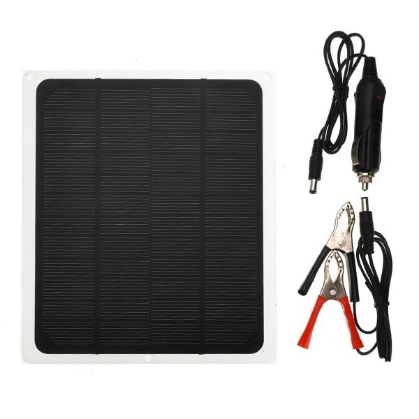 5W MPPT solare Pannello DC 12V e 5V Batteria Kit caricabatterie Manutenzione barca marina RV