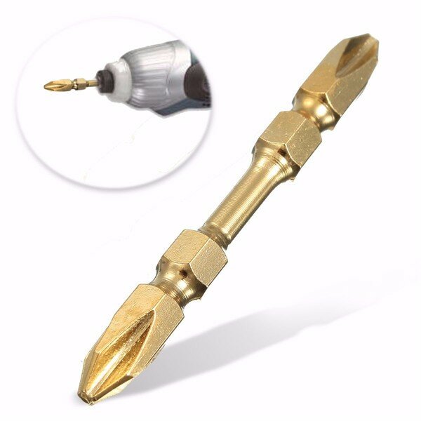 65mm PH2 Anti Slip Elettrico cacciavite Bit Doppia testa magnetica cacciavite Bit