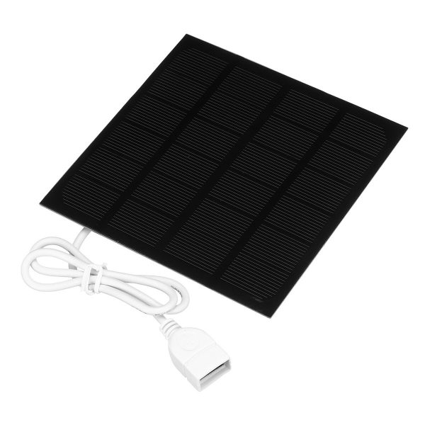 Caricabatteria da pannello 6V 2W solare USB monocristallino solare Telefono cellulare Mobile PowerBank Caricabatterie 11