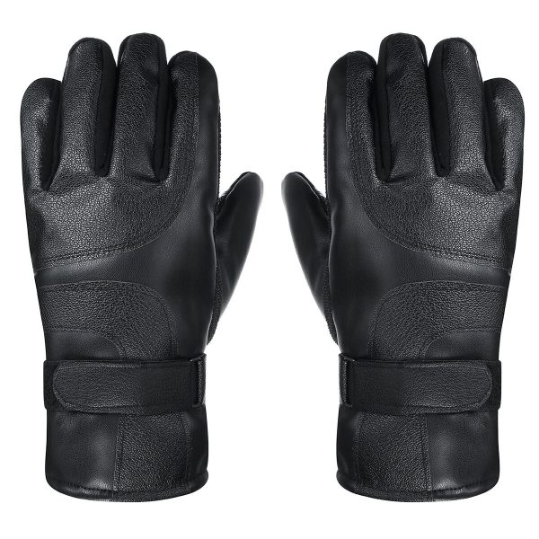 DC 12V / USB 5V Dito intero riscaldato elettrico invernale Guanti Touch screen riscaldato caldo da ciclismo antivento