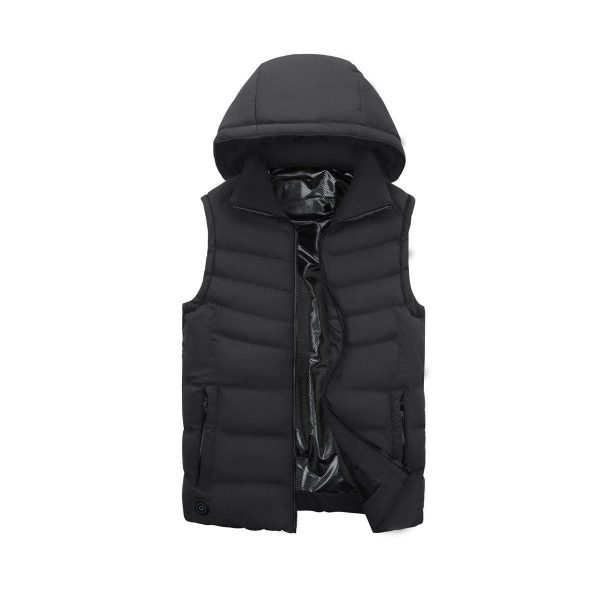 Gilet caldo riscaldato invernale intelligente con rivestimento in stoffa per cappotto elettrico
