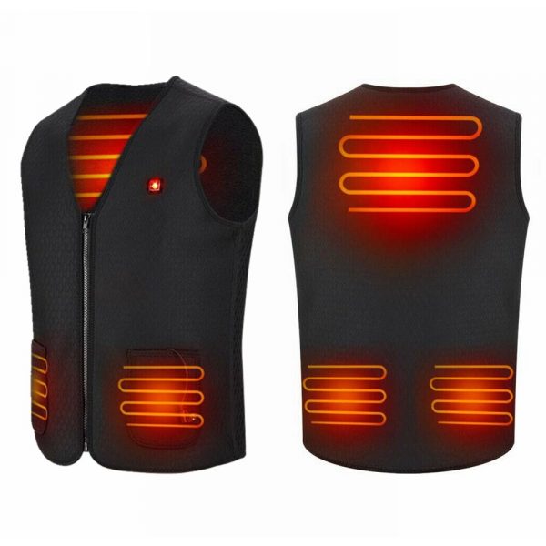 Gilet elettrico Giacca riscaldata USB Calda spalla Spalla posteriore Addome Up Riscaldante Panno invernale per scaldare