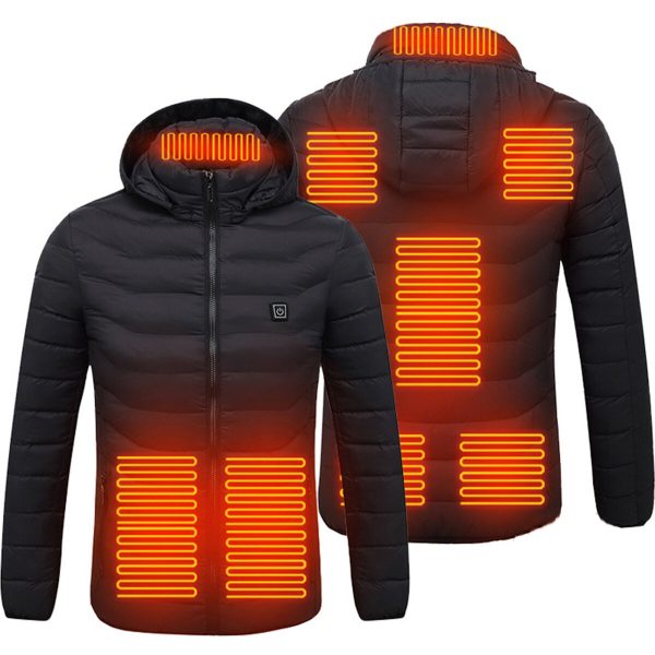Gilet elettrico riscaldato unisex a 8 gilet riscaldato Giacca invernale antivento con scaldamani USB