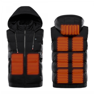 Gilet riscaldato elettrico a 9 zone con cappuccio riscaldante USB con cappuccio invernale Giacca invernale Cappotti Abbi