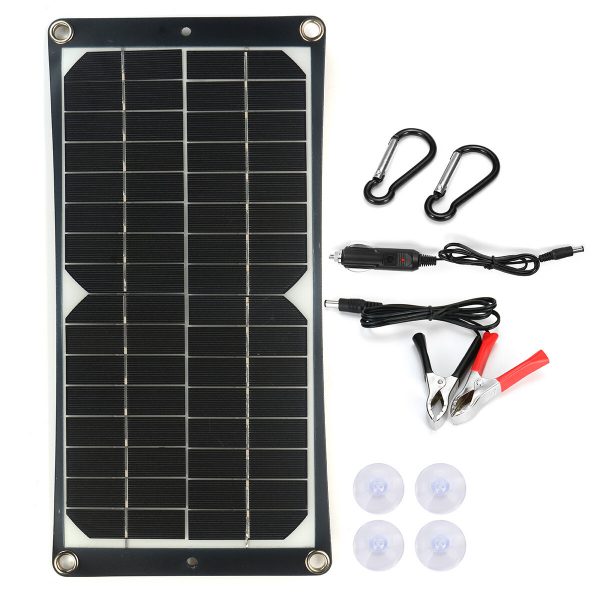Kit caricabatterie da pannello 18V Batteria monocristallino flessibile da 40 W solare per furgone