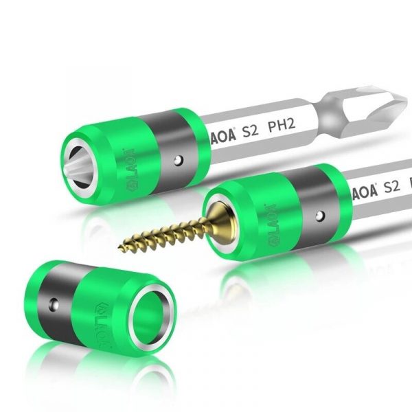 LAOA S2 1/4 pollici cacciavite Bit con anello magnetico 6,35 mm elettrico cacciavite bit e anello magnetismo