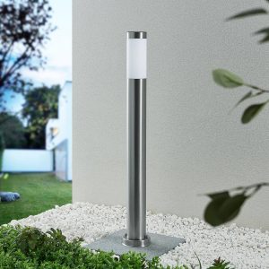 Lindby Sirita lampione LED solare, acciaio inox