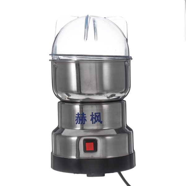 Macinacaffè elettrico a secco da 500 W in acciaio inox Chicco di caffè dado Spice Macinatura Frullatore Controllo a puls