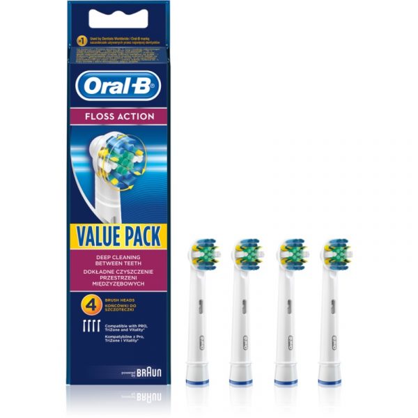 Oral B Floss Action EB 25 testine di ricambio per spazzolino 4 pz