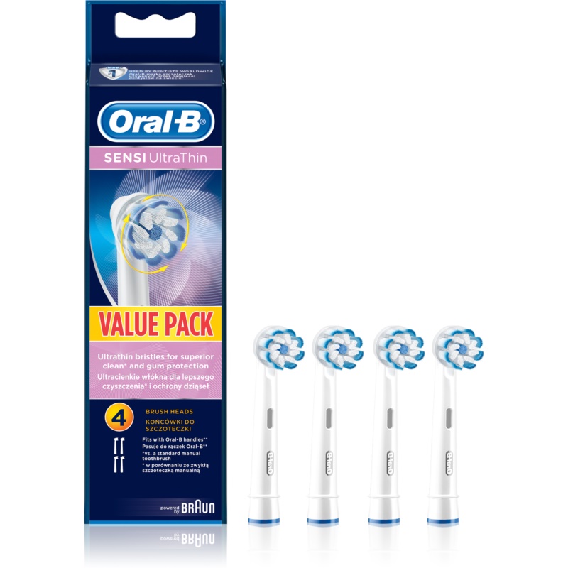 Oral B Sensitive UltraThin EB 60 testine di ricambio per spazzolino 4 pz