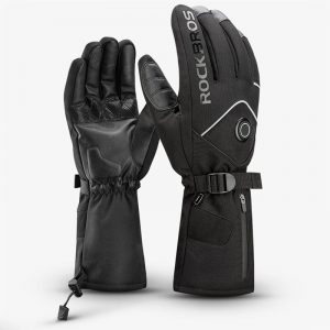 ROCKBROS Riscaldamento elettrico intelligente Guanti Tre controllo della temperatura Ricarica Riscaldamento Touch Screen