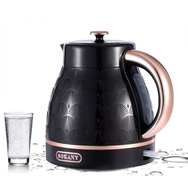 SOKANY SK-1030 2000W 1.7L Bollitore elettrico Bollitore per uso domestico Acqua bollita Chiudi automaticamente Pesce Mod