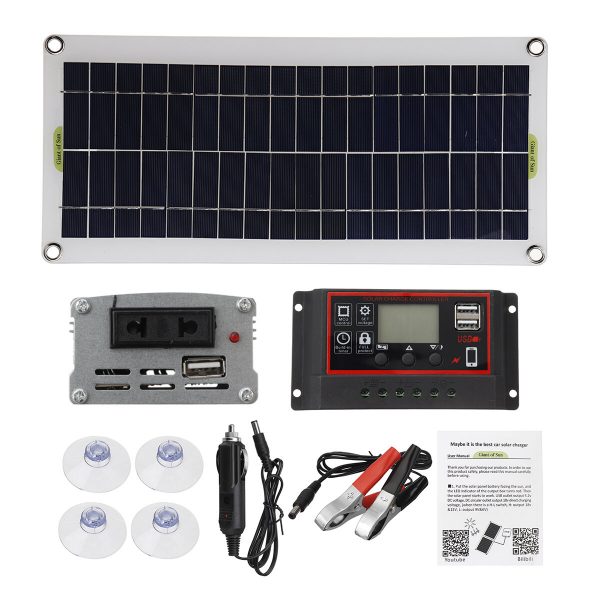 Sistema di alimentazione 220V solare solare Pannello Batteria Kit inverter caricabatteria 220W Inverter alimentazione au