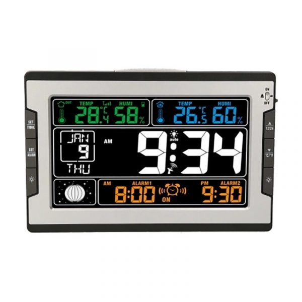 Stazione meteorologica digitale multifunzione Sveglia Temperatura esterna per interni Monitoraggio dellumidità Colo