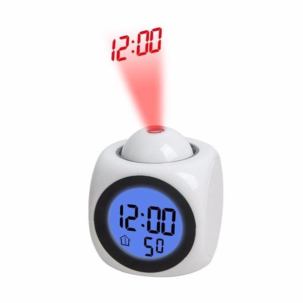 Sveglia digitale LED Proiezione con commutazione temperatura vocale F / C