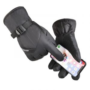 Tengoo Addensare Sci da ciclismo elettrico Guanti Touch Screen Impermeabile Guanti Velluto invernale Warm Leisure Full F