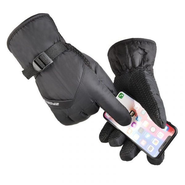 Tengoo Addensare Sci da ciclismo elettrico Guanti Touch Screen Impermeabile Guanti Velluto invernale Warm Leisure Full F
